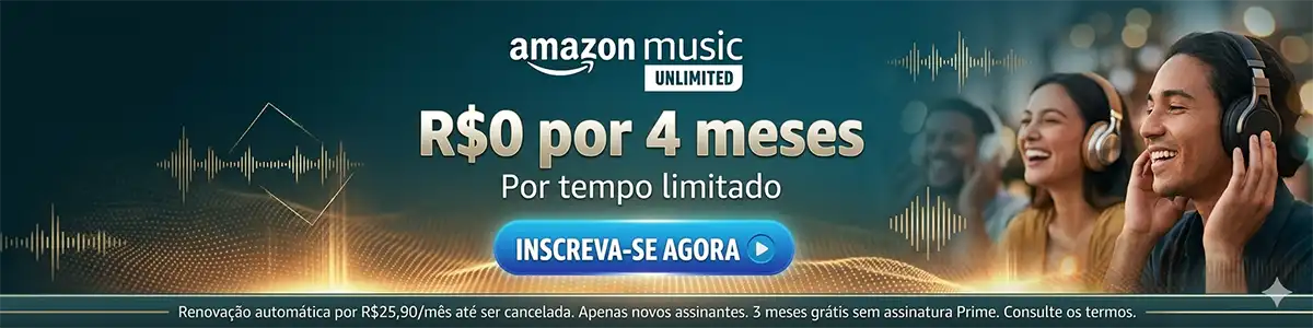 Amazon Music Unlimited - R$0 por 4 meses