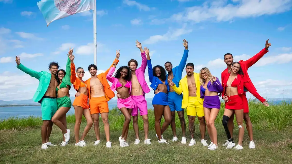 Banner promocional destacando as músicas de Love Island USA Temporada 8